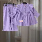Lavender Corduroy Cotton Top-set 2-12y (L4M3)