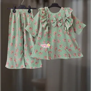 Pista Blossom Soft Mimosa Georgette Top-set 2-14y (M5T6)