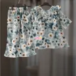 Ice Daisy Soft Mimosa Georgette Top-set 2-14y (M5T8)