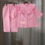 Pink Check Mix Cotton Top-set 2-12y (M8T1)