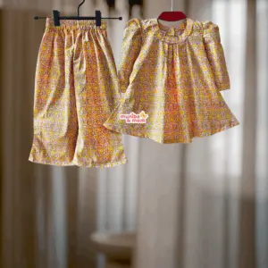 Yellow Lavender Premium Cotton Top-Set CC77T2