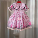 Pink Rose Premium Cotton Frock CC88T2