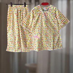 Yellow apple premium cotton kamiz-set L3M7