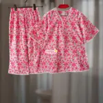 Pink heart premium cotton kamiz-set L3M4