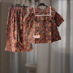 Black Boson Pure Cotton Top-set PC193T2