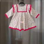 White Flannel Frock FL72T1