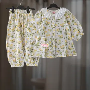 Lemon  muslin cotton Top-set DM9T1
