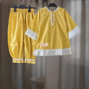 Kathali Polka Premium Cotton Kamiz-set CC99T2