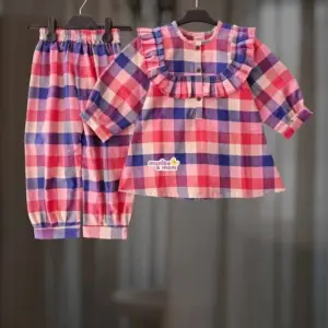 Multi Check Flannel Top-set FL75T3