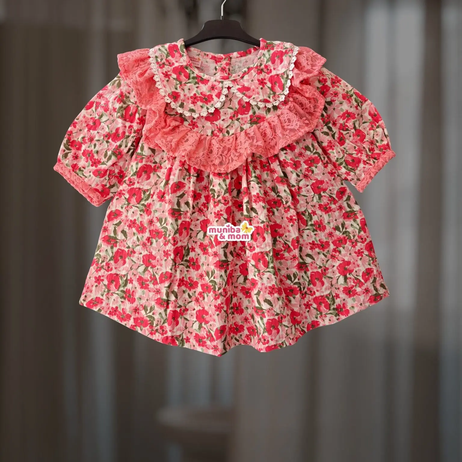 Misty Orchid Muslin Cotton Frock DM11T2