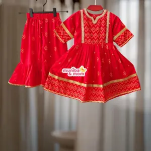Baby Kurti and Sarara Set Aarong Cotton AC10T2