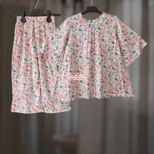 White Mist Linen Top-Set M6T3