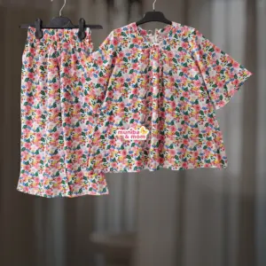 Spring Flora Linen Top-Set M6T8