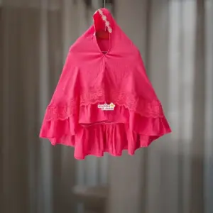 Baby Ruffled Hijab Slub Cotton HJ19T1