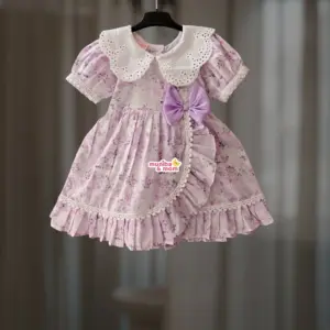 [Pre-order] Lavender rose cotton frock CC108T3