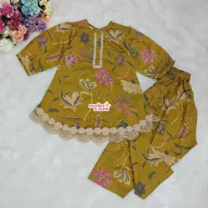 Mysha Gold Cotton Top-set (PC196T1)