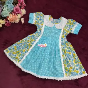 SkyYellow Premium Cotton Frock (CC93T1)