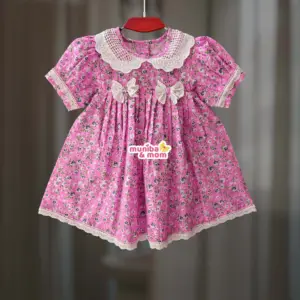 [Pre-order]  Candy Pink Cotton  Frock CC117T1