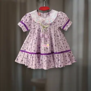 Lavender Tulip Baby Ruffled layered Frock CC117T1