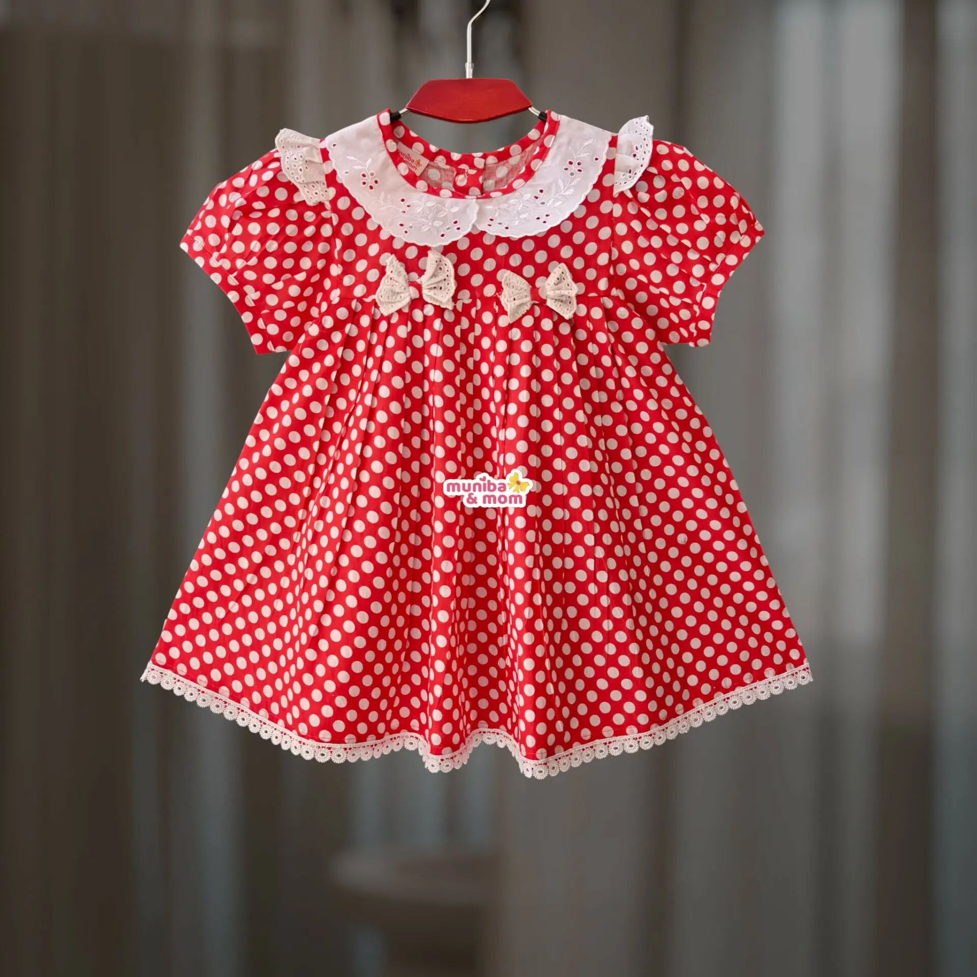 Red Ball Baby Frock CC119T1
