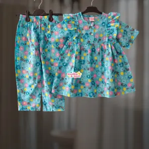 Sky Pink Premium Cotton Top-Set M7T7