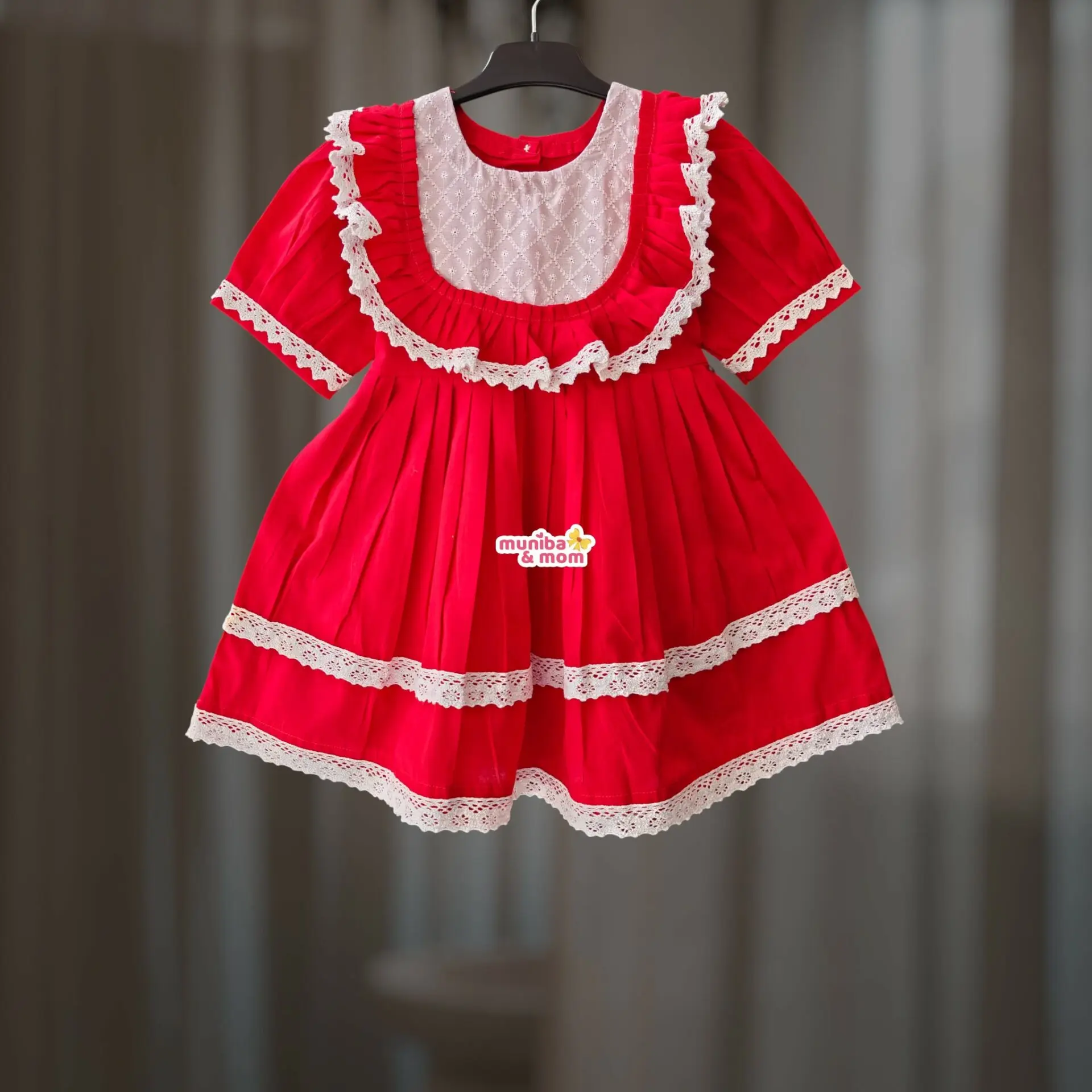 Premium Redwhite Frock CC121T1