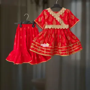 Aarong Red and Sarara Set-2  AC14T1