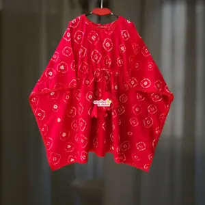 Red Tie-Dye Batik Baby Kaftan PC199T1