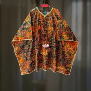 Green Basonti Tie-Dye Batik Baby Kaftan PC200T1