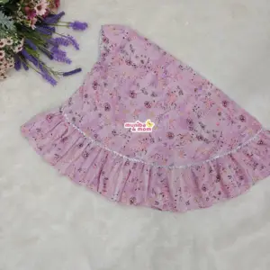 Baby Hijab Lavender Slub Cotton M12T3