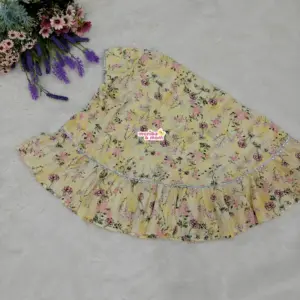 Baby Hijab Yellow Slub Cotton M12T5
