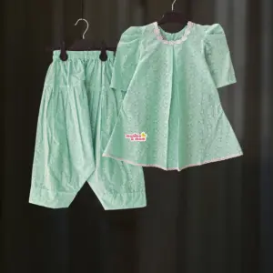 Mint Cotton Top-Pant set PC212T1