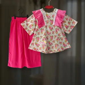 Pretty Pink Top-pant set CC134T2