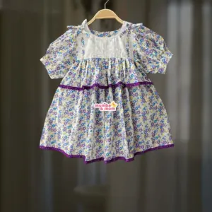 Lavender Blossom Premium Cotton Frock PC225T1