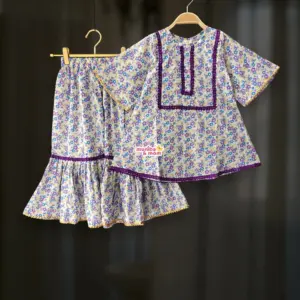 Lavender Blossom Top-Sarara Set  PC225T2