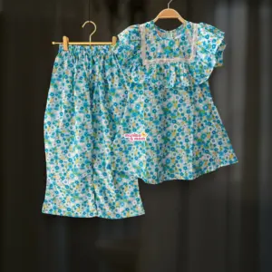 Sky Daisy Top-pant set CC136T2