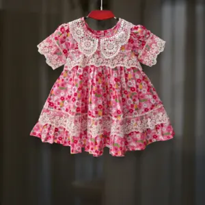 Pink Daisy Ruffled Frock CC133T1