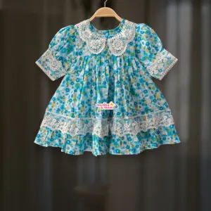 Sky Daisy Ruffled Frock CC136T1