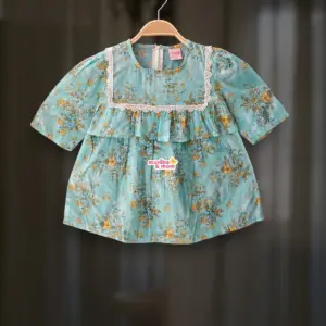 Mint floral bexi cotton top M18T2