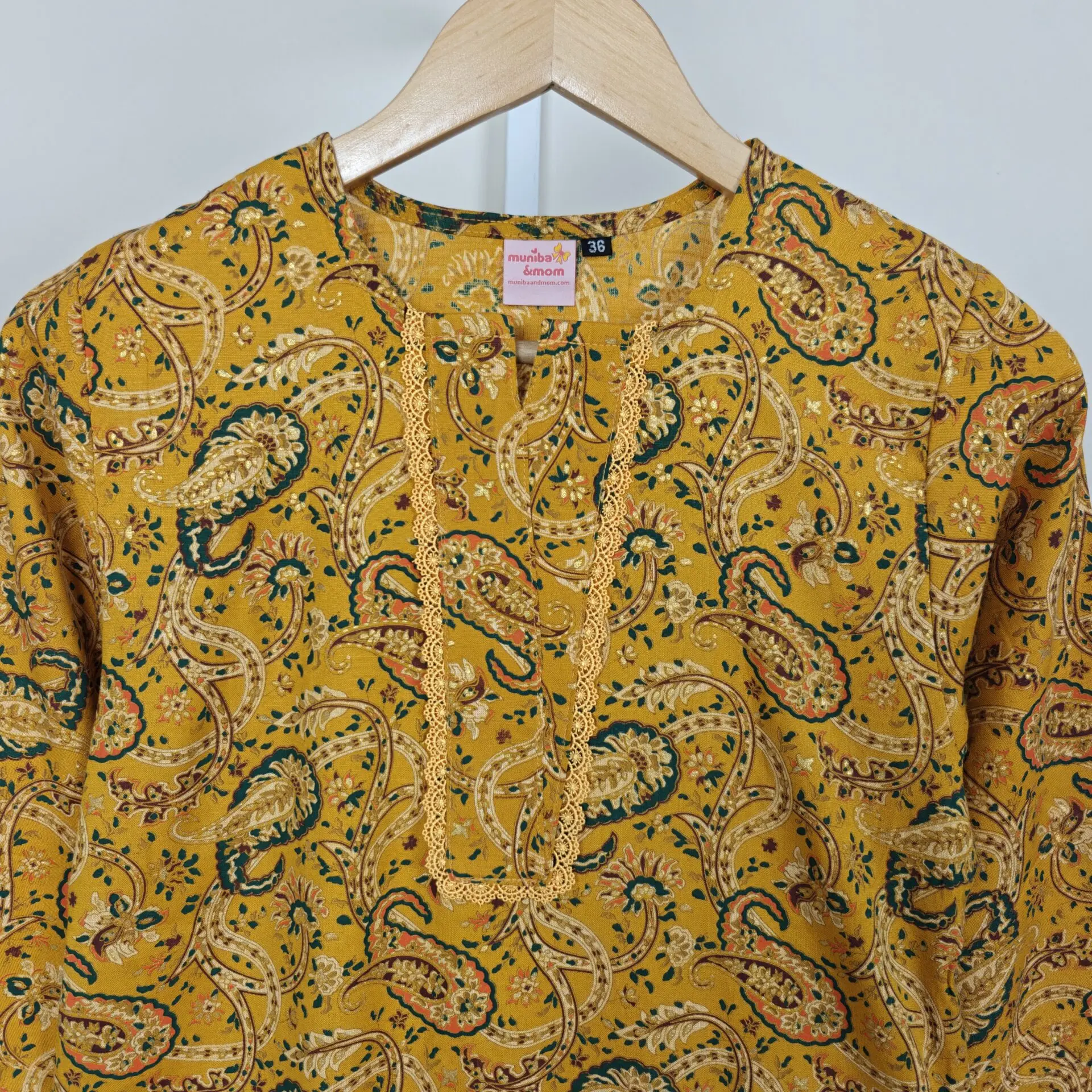 Kathali maisha gold cotton kamiz M20T3 - Image 2