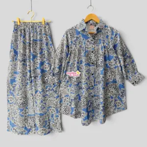 Powder blue linen coord M21T3