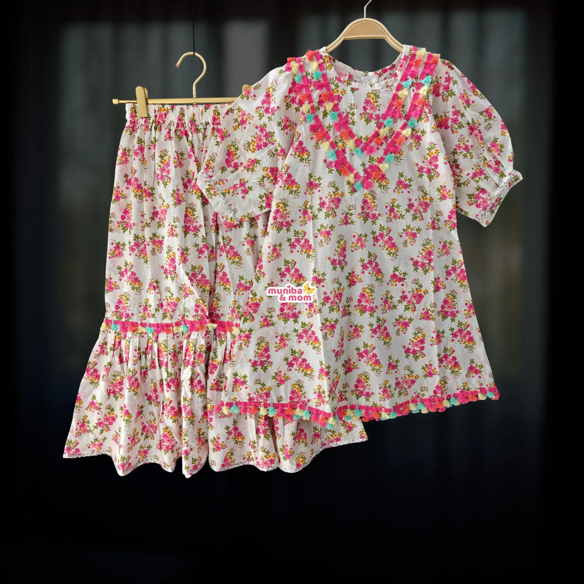 Pretty Pink Top-Sarara set CC134T3