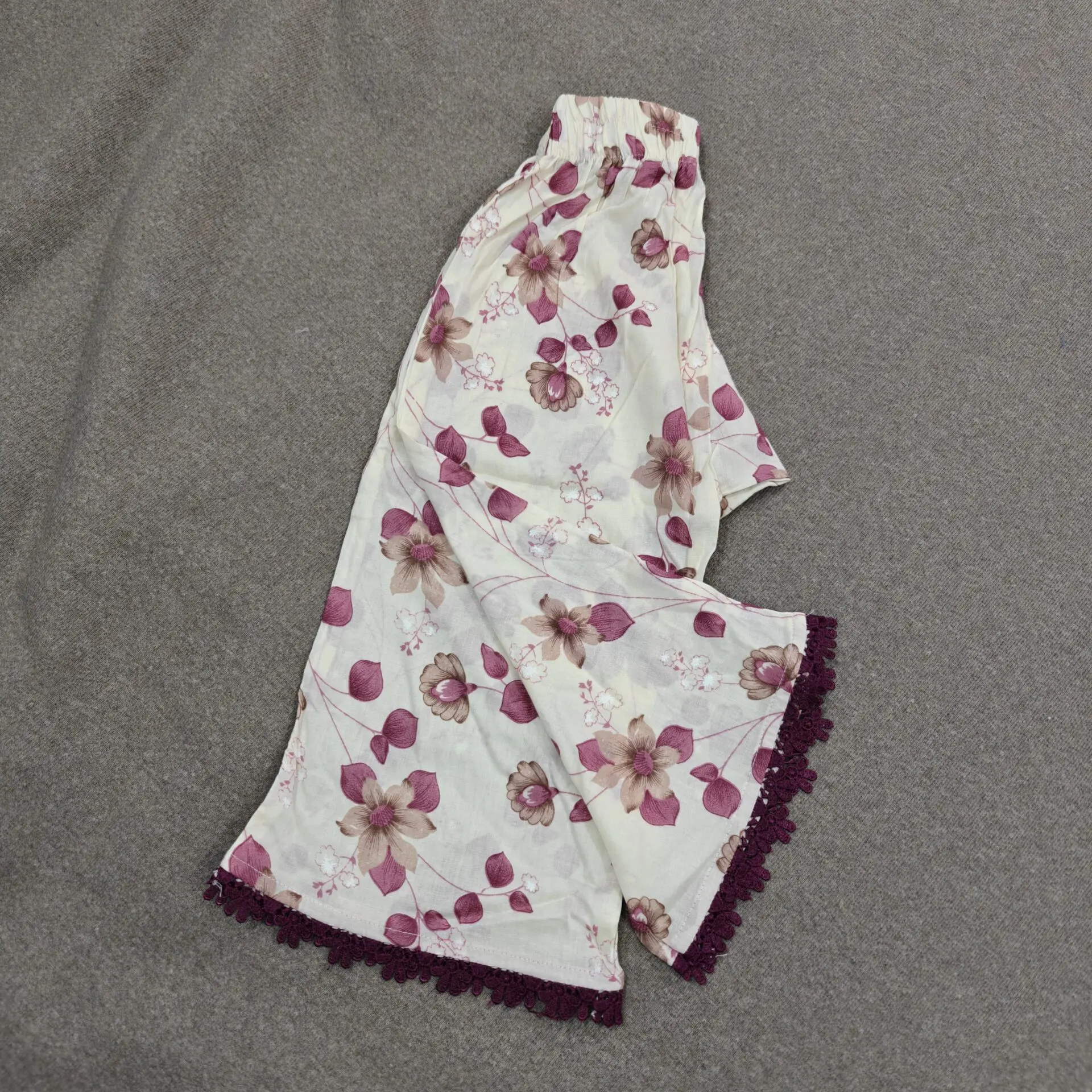 Cream jaam cotton pant (MP3T13)