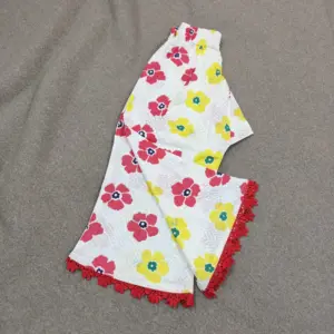 Red yellow floral cotton pant (MP3T18)