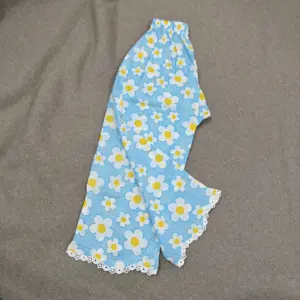 Blue floral cotton pant (MP3T20)