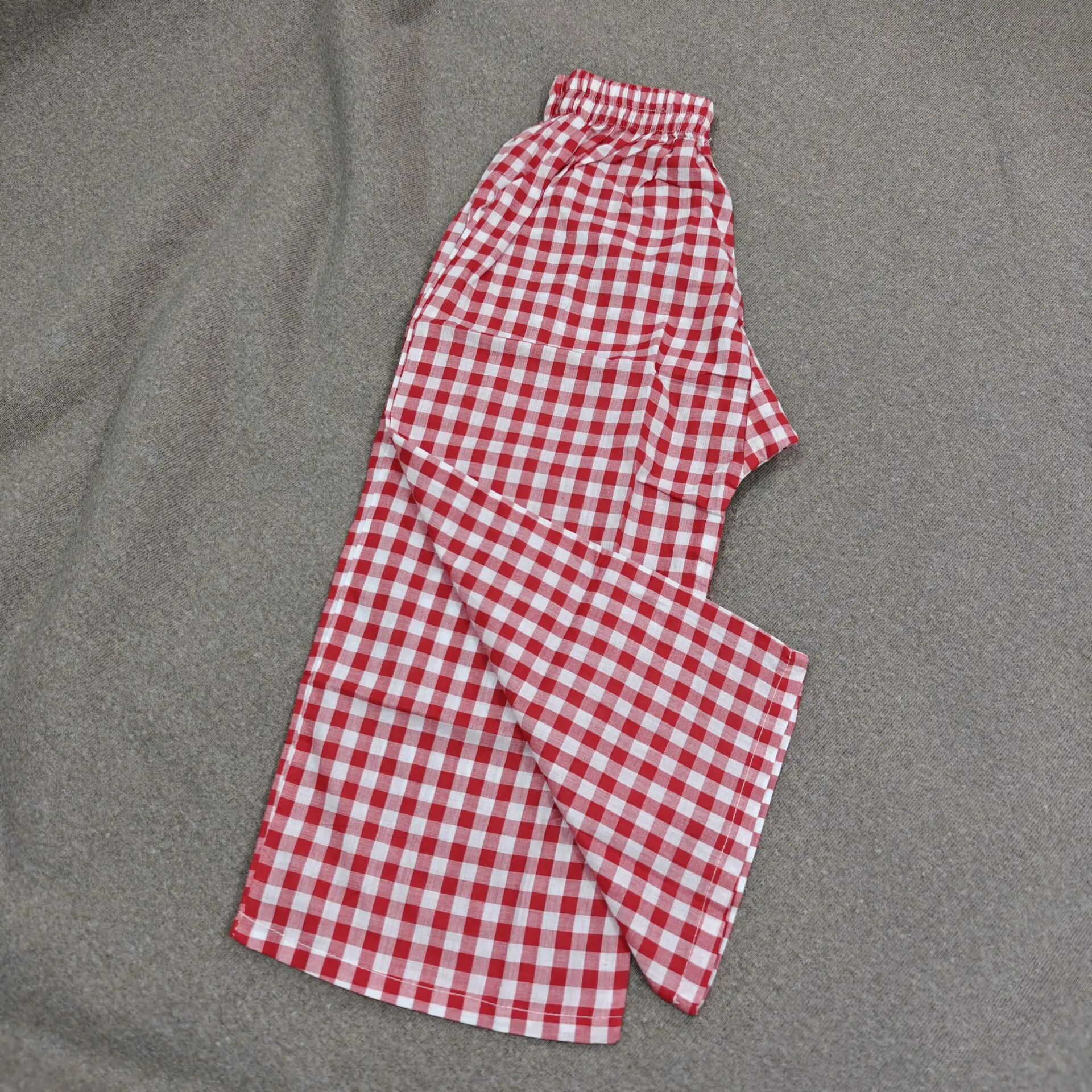 Red check cotton pant (MP3T22)