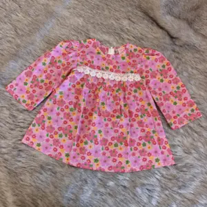 Pink floral premium pure cotton top M22xT9