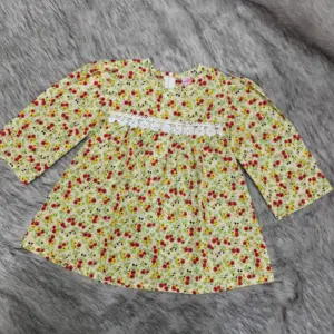 Yellow-cherry premium pure cotton top M22xT17