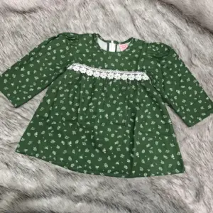 Green floral muslin top M22xT28