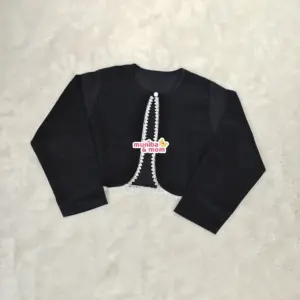 Black corduroy cotton koti M25T2